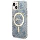 Guess set Case + Charger for iPhone 14 Pro 6,1&quot; GUBPP14LH4EACSB blue BP Magsafe Case + Charger 4G 3666339102982