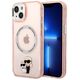 Karl Lagerfeld case for iPhone 14 6,1&quot; KLHMP14SHNKCIP pink hardcase Magsafe IML NFT K&C 3666339087562