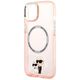 Karl Lagerfeld case for iPhone 14 6,1&quot; KLHMP14SHNKCIP pink hardcase Magsafe IML NFT K&C 3666339087562