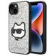 Karl Lagerfeld case for iPhone 14 6,1&quot; KLHCP14SG2CPS silver hardcase Glitter Choupette Patch 3666339099435