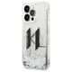 Karl Lagerfeld case for iPhone 14 Pro 6,1&quot; KLHCP14LLBKLCS silver Liquid Glitter case Big KL Logo 3666339085704