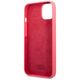 Karl Lagerfeld case for iPhone 13 KLHCP13MSLMP1PI fuchsia hard case Liquid Glitter Logo 3666339048815
