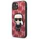 Karl Lagerfeld case for iPhone 13 Mini KLHCP13SPMNIKPI red hard case Monogram Iconic Karl 3666339049409