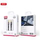 XO Clear cable NB-Q223B USB-C - USB-C 1,0 m 60W black 6920680831296