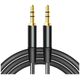 Maxlife audio cable jack 3.5 mm - jack 3.5 mm 1m black 5900495594716