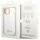 Guess case for iPhone 14 Plus 6,7&quot; GUHCP14MHGCRHS silver hardcase Croco Collection 3666339083090