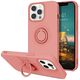Case IPHONE 13 PRO Silicone Ring Magnetic Stand pink 5904161118268