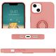 Case IPHONE 13 PRO Silicone Ring Magnetic Stand pink 5904161118268