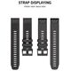 Strap for GARMIN FENIX 5 / 6 / 6 PRO / 7 Tech-Protect Smooth black 5906735412635