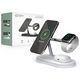 Wireless Charger 3in1 MagSafe Quick Charge Tech-Protect A12 white 6216990211850