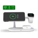 Wireless Charger 3in1 MagSafe Quick Charge Tech-Protect A12 white 6216990211850