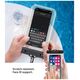 Case Tech-Protect Universal Waterproof Case Clear black 6216990212710