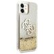 Original Case IPHONE 11 Guess Hardcase 4G Big Liquid Glitter (GUHCN61LG4GGO) gold 3666339006334