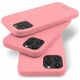 Case IPHONE 14 PLUS Matte Silicone Mercury Soft Jelly light pink 8809887824714