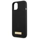 Original Case IPHONE 13 MINI Guess Hard Case Silicone Logo Plate MagSafe (GUHMP13SSPLK) black 3666339056810