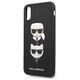 Original Case IPHONE XS MAX Karl Lagerfeld Hardcase Saffiano Ikonik Karl&Choupette Head (KLHCI65SAKICKCBK) black 3666339055011