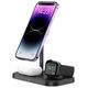 Wireless Magnetic Charger 3in1 15W for Smartphones with MagSafe, AirPods, Apple Watch Watch Tech-Protect QI15W A22 black 9490713930960