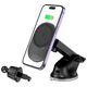 Magnetic Car Holder MagSafe with 15W Induction Charging for Dashboard / Ventilation Grille Telescopic Arm Tech-Protect MM15W-V1 black 9490713931073