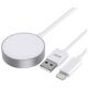 Magnetic Charging Cable 2in1 for Apple Watch 1.5m USB + Lightning Tech-Protect Ultraboost white 9490713932780