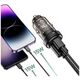 Car Charger 30W USB-C PD + QC3.0 USB Tech-Protect CC30W black 9490713933794