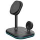 Magnetic Wireless Charger MagSafe 15W 3in1 Tech-Protect QI15W-A27 black 9490713934586