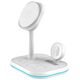 Magnetic Wireless Charger MagSafe 15W 3in1 Tech-Protect QI15W-A27 white 9490713934647
