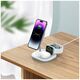 Magnetic Wireless Charger MagSafe 15W 3in1 Tech-Protect QI15W-A27 white 9490713934647