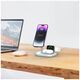 Magnetic Wireless Charger MagSafe 15W 3in1 Tech-Protect QI15W-A27 white 9490713934647