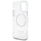 Original Case IPHONE 12 / 12 PRO Guess Hard Case Metal Outline Magsafe (GUHMP12MHTRMS) silver 3666339169947