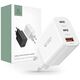 Wall Charger 30W 2x PD USB-C + QC3.0 USB Tech-Protect C30W white 9490713935262