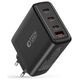 Wall Charger 100W 3x USB-C PD + QC3.0 USB Tech-Protect NC100W-GAN black 9490713935101
