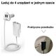 Car Charger 9.6A 4xUSB High Speed ​​AWEI (C-400) white 6954284098656