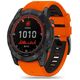 Strap for GARMIN FENIX 3 / 5X / 3HR / 5X PLUS / 6X / 6X PRO / 7X Tech-Protect IconBand orange-black 9319456605136