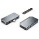 Adapter HUB 4in1 SB-C - USB + USB-C + HDMI + AUX Minijack 3.5mm Tech-Protect V6 grey 9490713931585