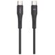 Cable 60W 1m USB-C - USB-C T-Phox Gentle black 6974670442658