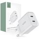 Wall Charger PD 20W 2x USB-C Tech-Protect C20W white 9319456607093