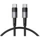Cable PD 60W 3A 0,5m USB-C - USB-C Tech-Protect UltraBoost grey 9319456607505