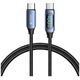 Cable 100W 5A 1m USB-C - USB-C Tech-Protect UltraBoost LED blue 5906203690657