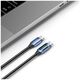 Cable 100W 5A 1m USB-C - USB-C Tech-Protect UltraBoost LED blue 5906203690657