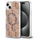 Original Case IPHONE 13 / 14 / 15 Guess hardcase IML GCube MagSafe (GUHMP15SHGCUSTGW) brown 3666339222123