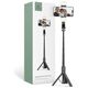 Selfie Stick Tripod with LED Light Bluetooth Tech-Protect L05S black 5906203690381