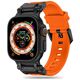 Strap for APPLE WATCH 4 / 5 / 6 / 7 / 8 / 9 / SE / ULTRA 1/2 (44 / 45 / 49 MM) Tech-Protect Delta Pro orange-black 5906302307838