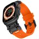 Strap for APPLE WATCH 4 / 5 / 6 / 7 / 8 / 9 / SE / ULTRA 1/2 (44 / 45 / 49 MM) Tech-Protect Delta Pro orange-black 5906302307838