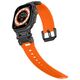 Strap for APPLE WATCH 4 / 5 / 6 / 7 / 8 / 9 / SE / ULTRA 1/2 (44 / 45 / 49 MM) Tech-Protect Delta Pro orange-black 5906302307838