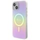 Guess case for iPhone 15 6.1&quot; GUHMP15SHITSP pink hardcase IML Iridescent MagSafe 3666339155063