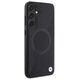 BMW case for Samsung Galaxy S24+ black Signature Leather Half Textured & Circle MagSafe 3666339242602