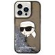 Karl Lagerfeld case for iPhone 14 Pro 6,1&quot; KLHCP14LLNKHCK black hardcase Glitter Karl Head 3666339086824