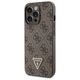 Guess case for iPhone 13 Pro 6,1&quot; GUHCP13LP4TDSCPW brown HC PU Leather Metal Logo Strass Crossbody 3666339146887