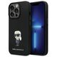 Karl Lagerfeld case for iPhone 13 Pro 6,1&quot; KLHCP13LSMHKNPK black HC Silicone Ikonik Metal Pin 3666339165932