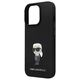 Karl Lagerfeld case for iPhone 13 Pro 6,1&quot; KLHCP13LSMHKNPK black HC Silicone Ikonik Metal Pin 3666339165932